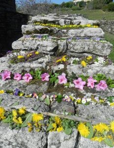 décor escalier de ruines